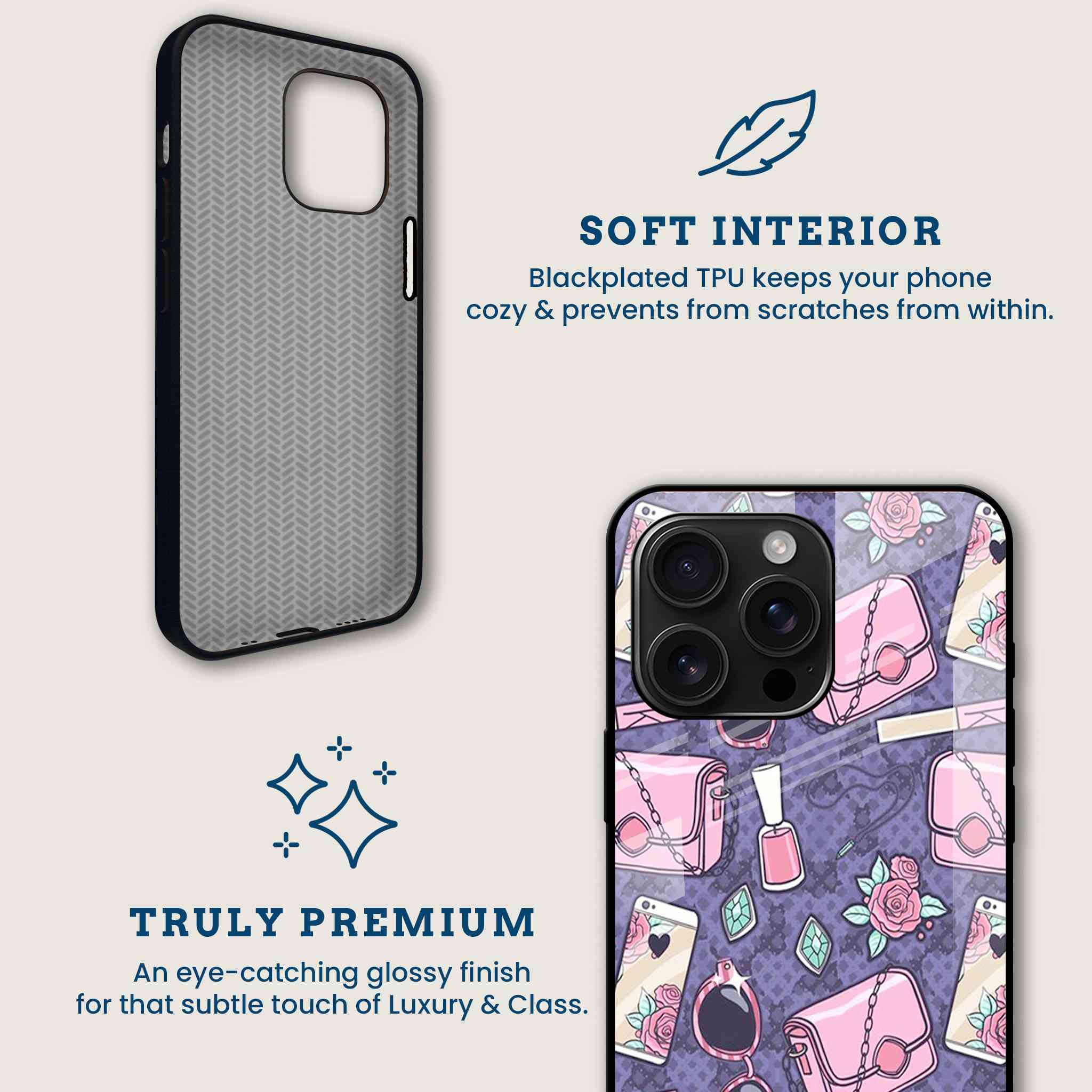 Fashionista Mobile Back Cover Brand Image
