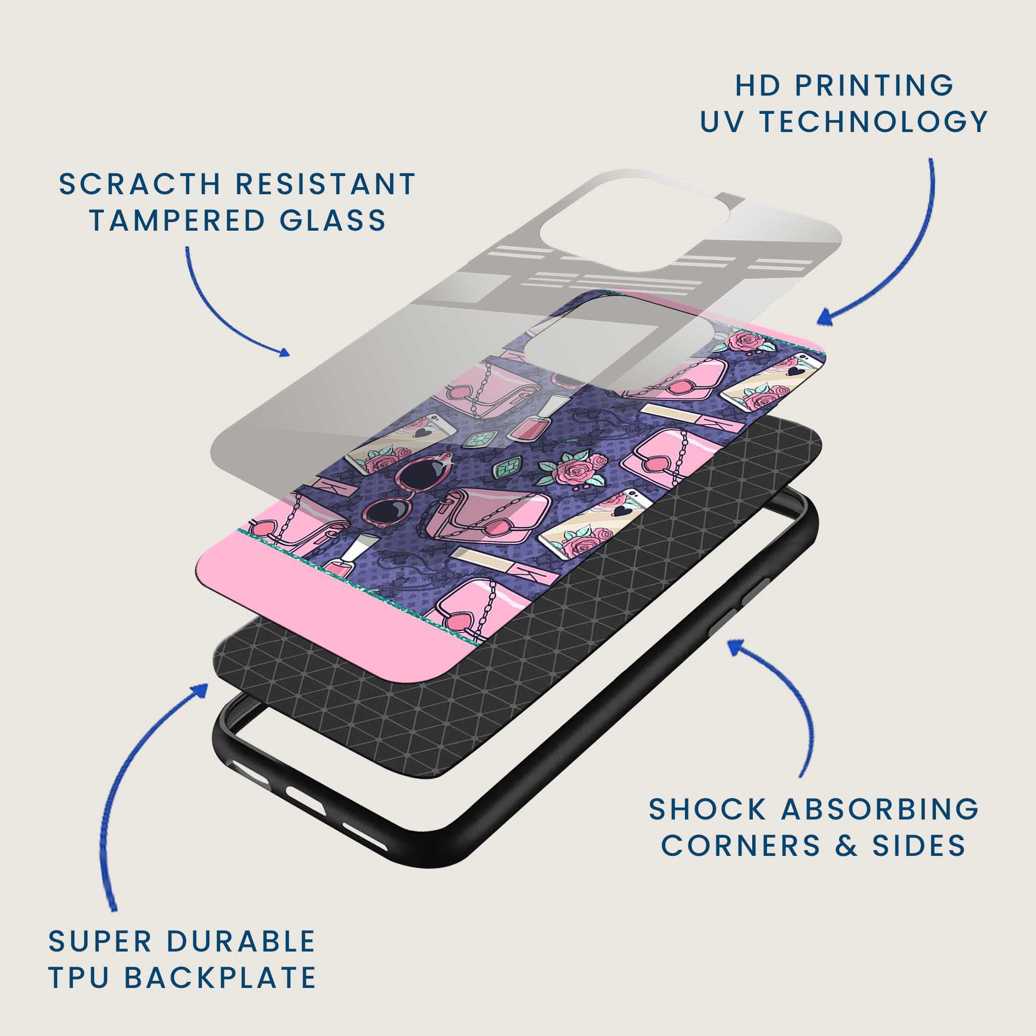 Fashionista Mobile Back Cover Layer Image