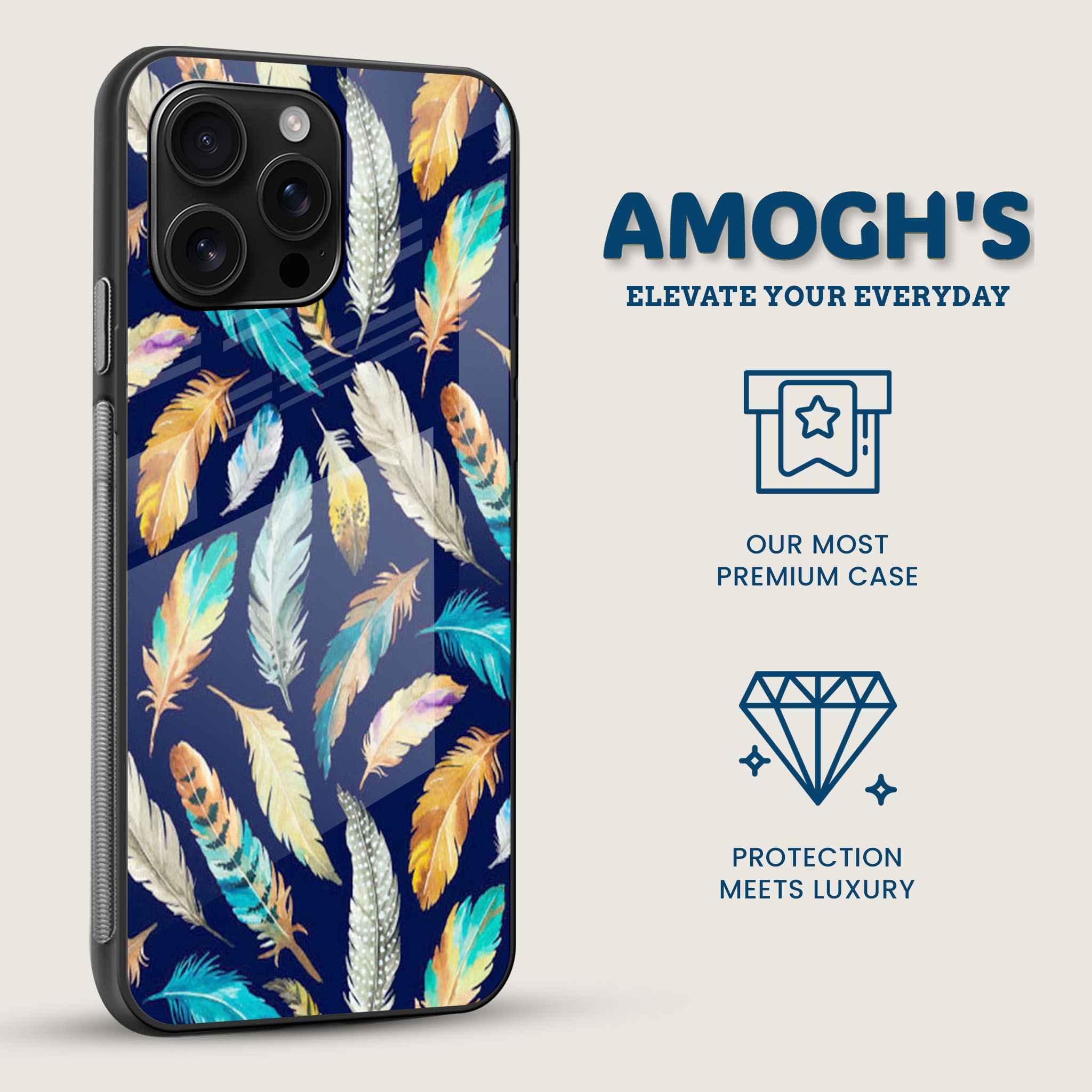 Feather Dream Mobile Back Cover Side Image