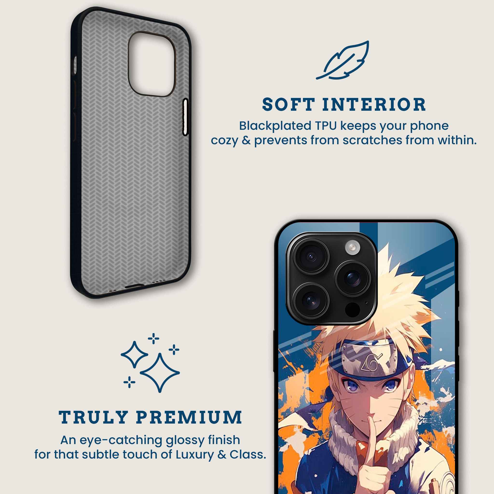 Feisty Naruto Mobile Back Cover Brand Image