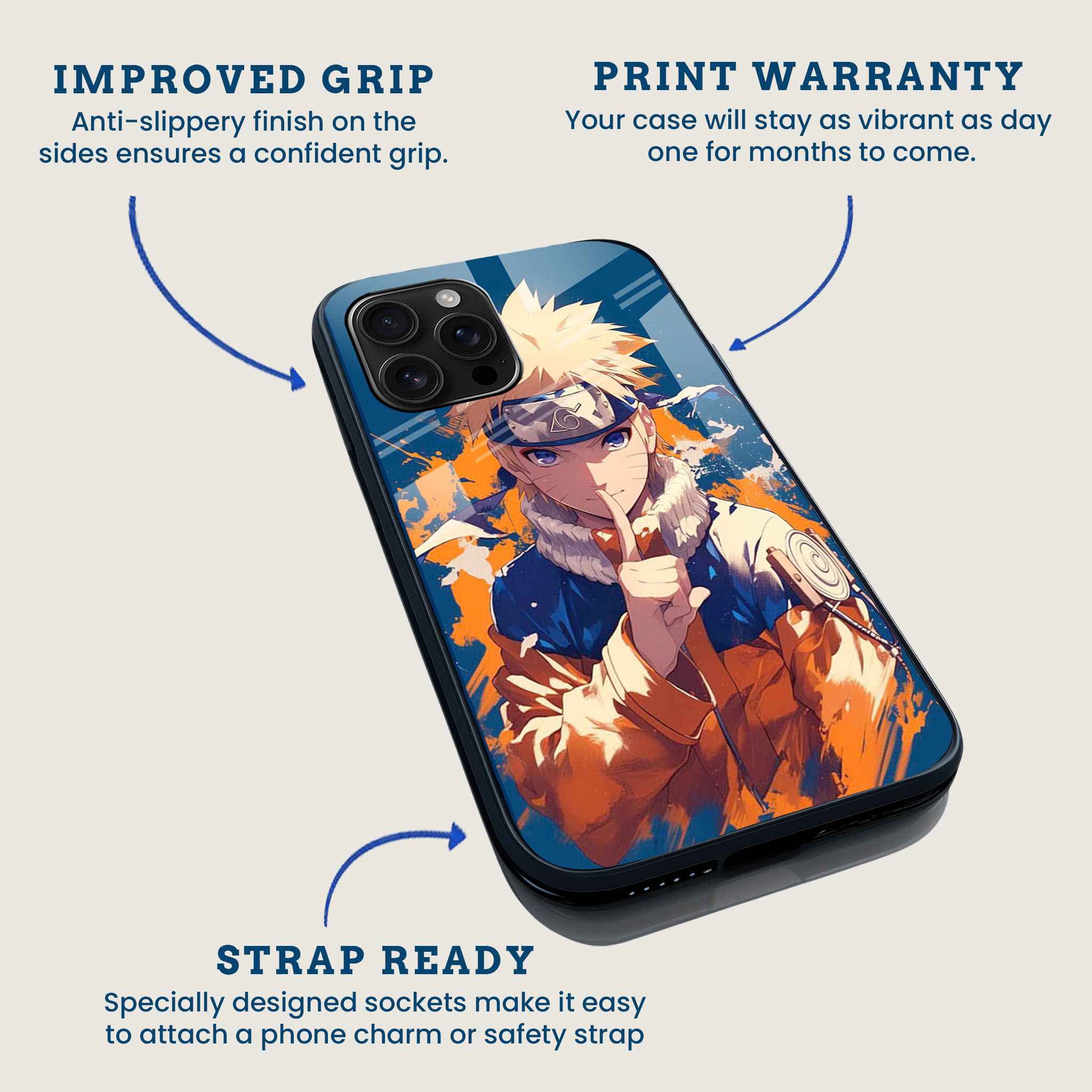 Feisty Naruto Mobile Back Cover Feature Image