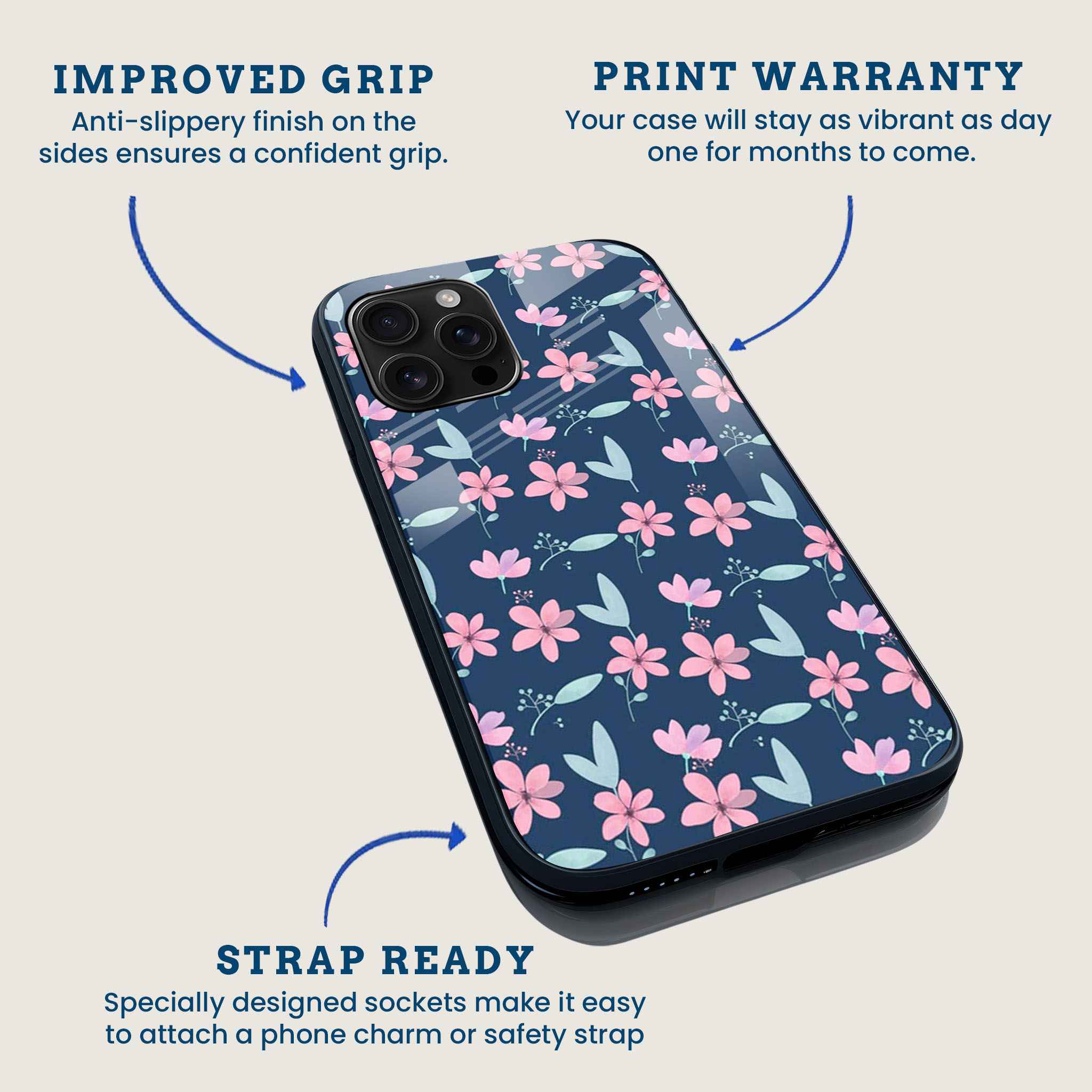 Floral Fantasy Mobile Back Cover Feature Image