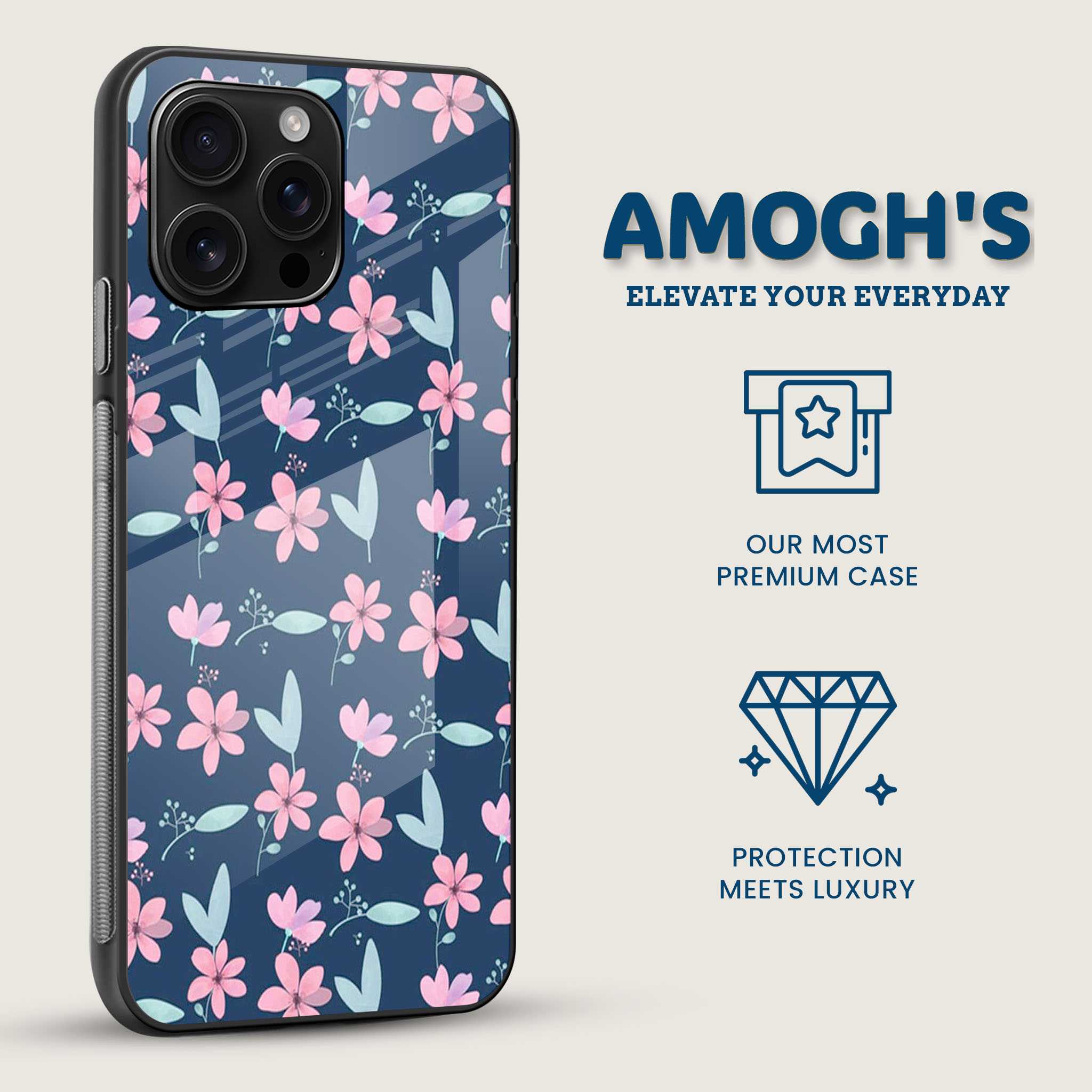 Floral Fantasy Mobile Back Cover Side Image