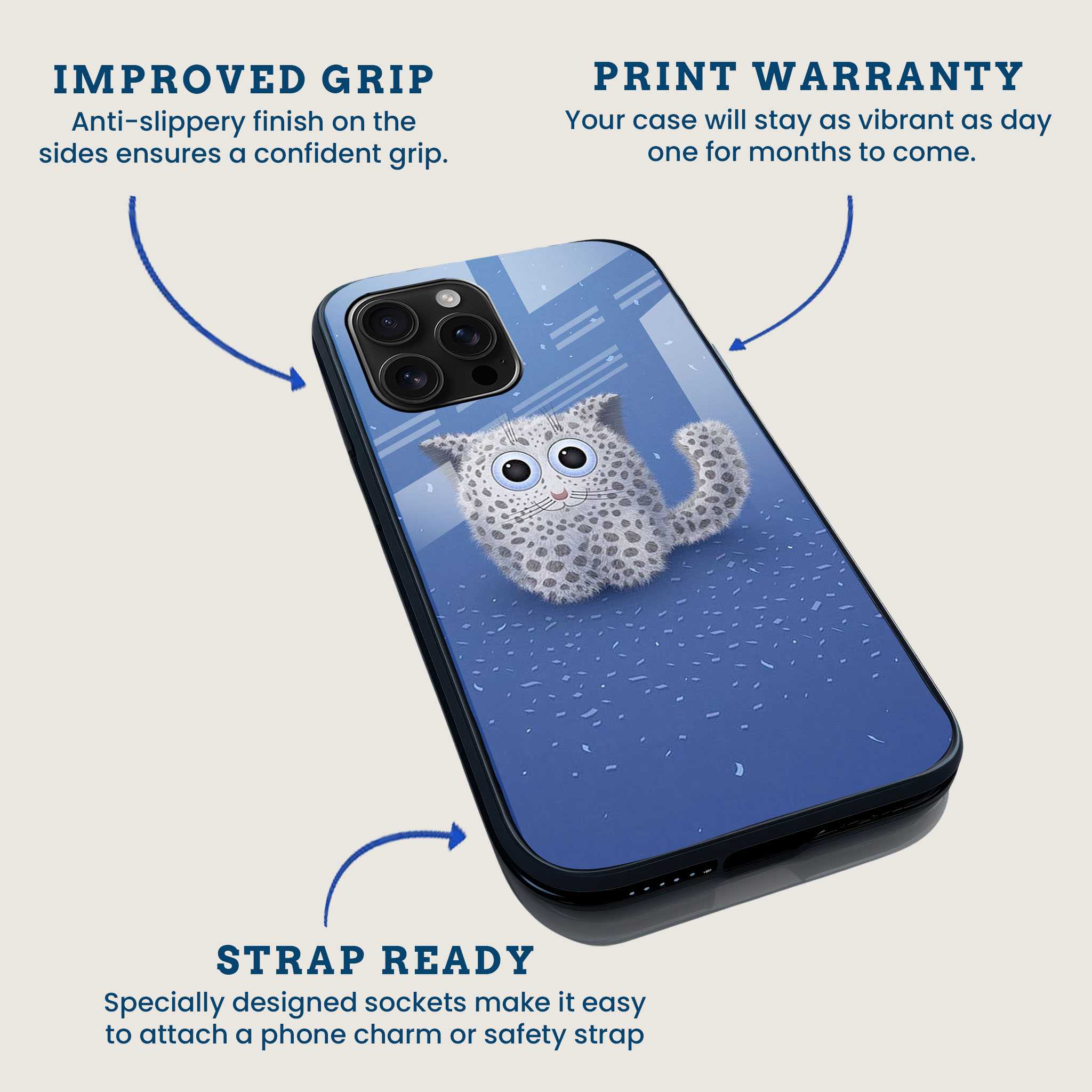 Fluffy Kitty Mobile Back Cover Feature Image