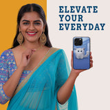 Fluffy Kitty Mobile Back Cover Woman Image