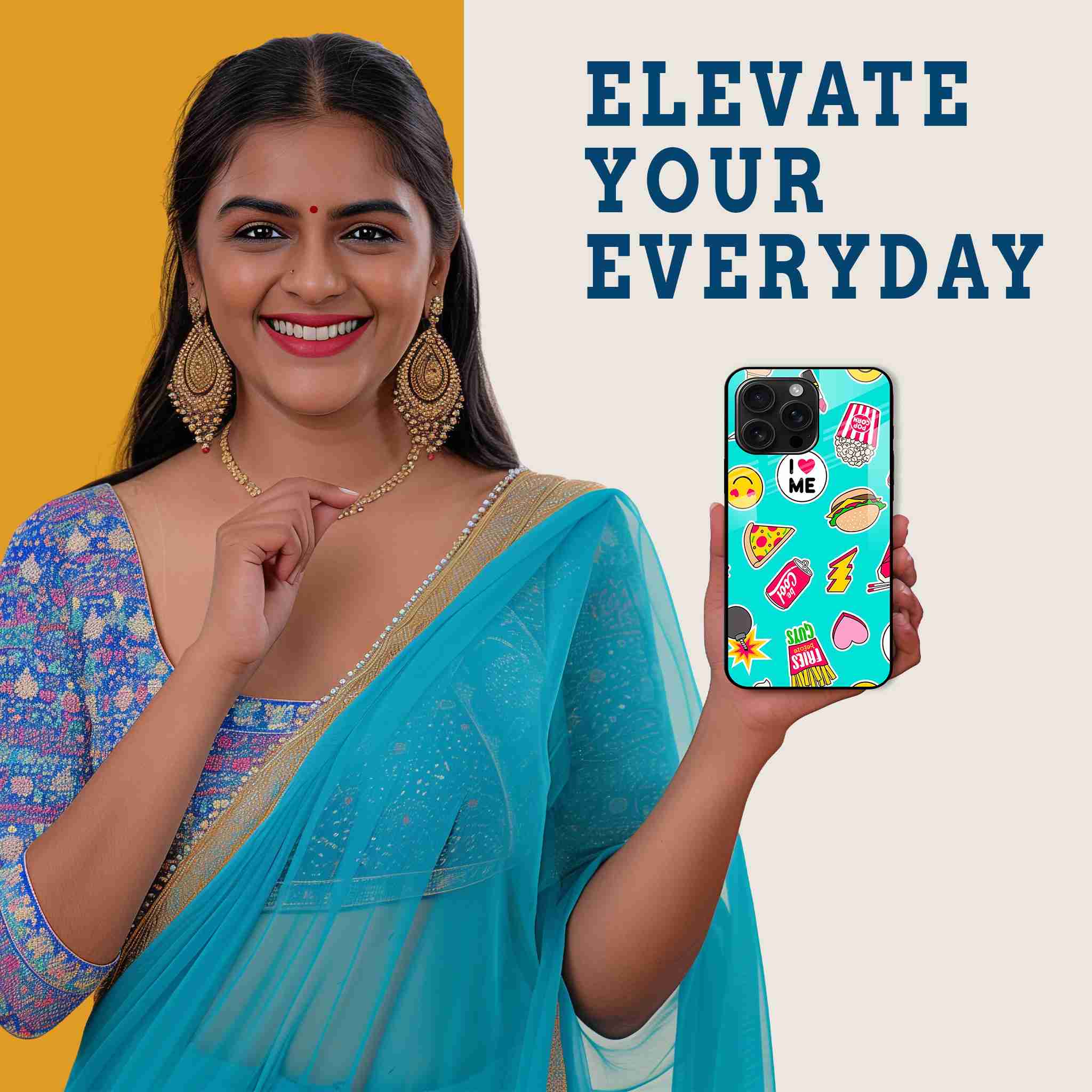 Fun Stickers Mobile Back Cover Woman Image