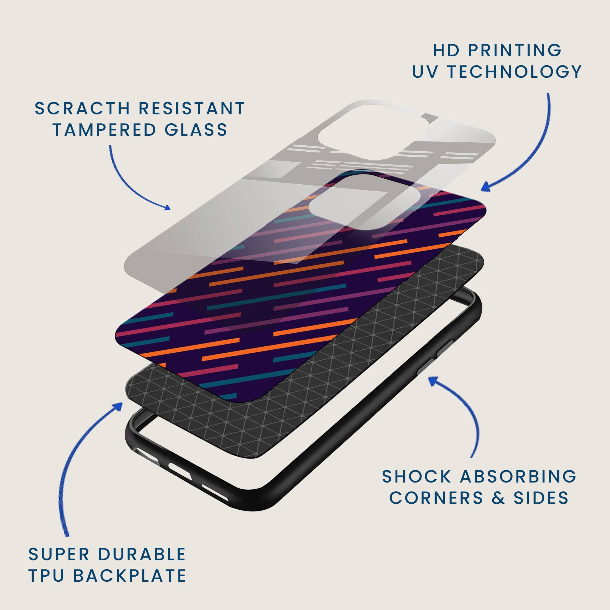 Funky Dash Mobile Back Cover Layer Image