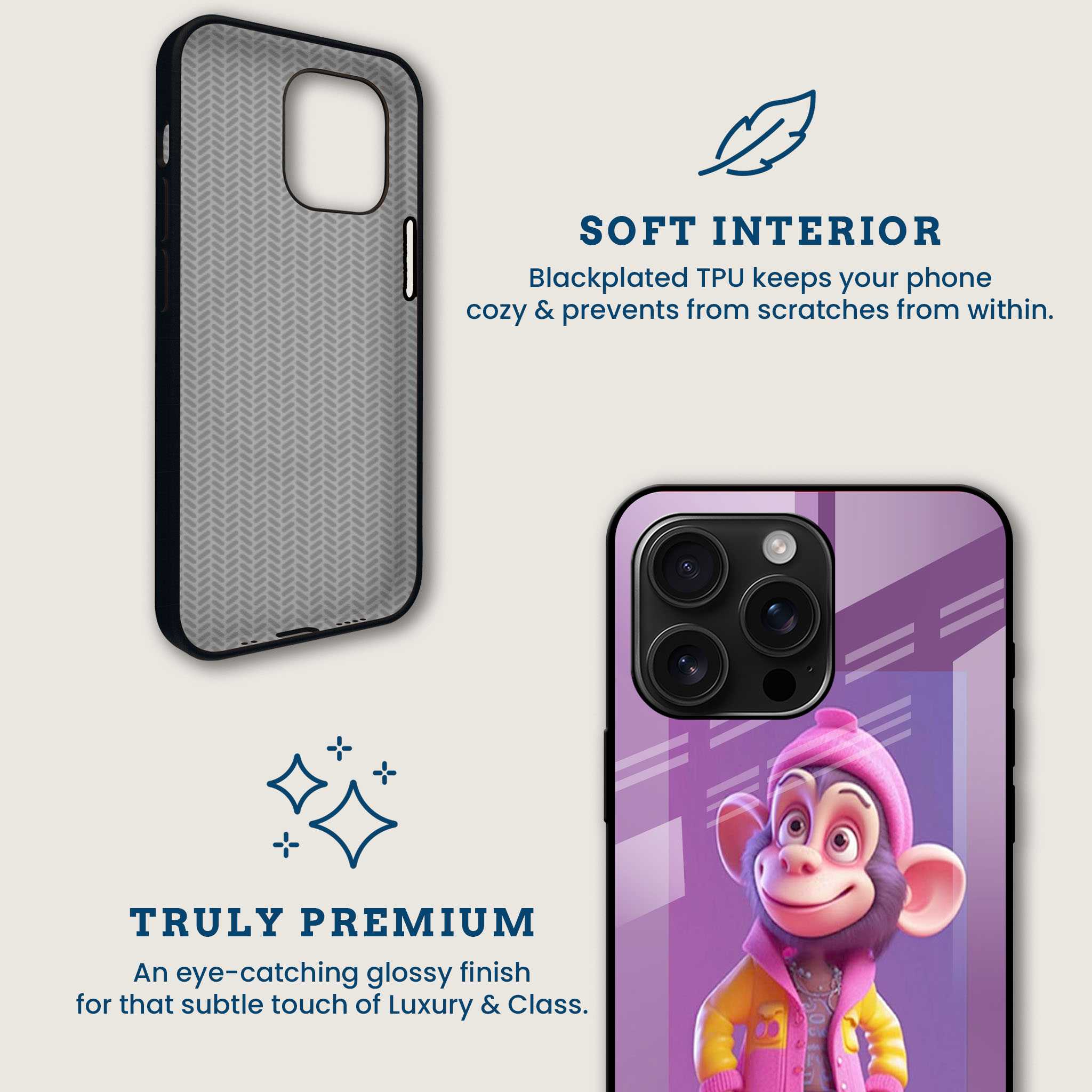Funky Monkey Mobile Back Cover Brand Image