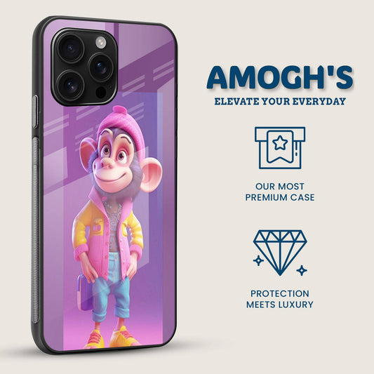 Funky Monkey Mobile Back Cover Side Image