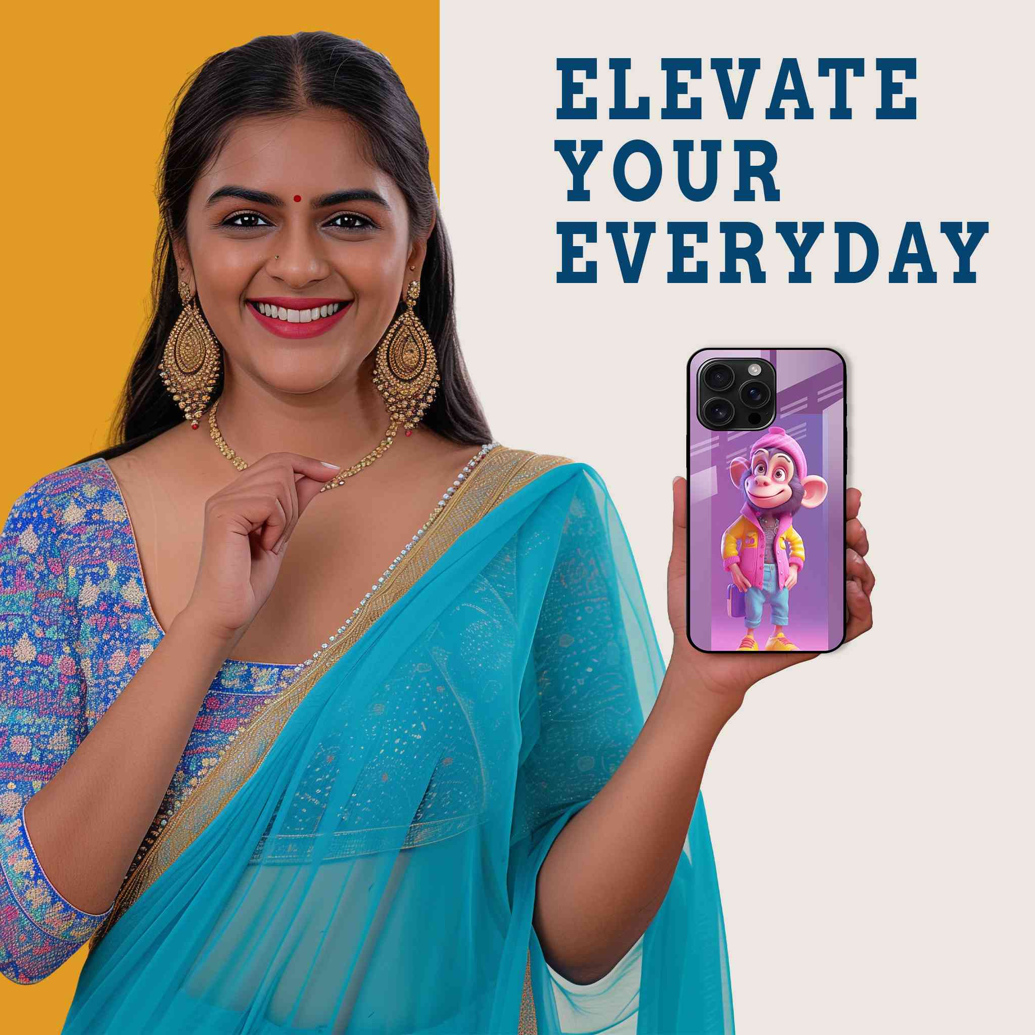 Funky Monkey Mobile Back Cover Woman Image