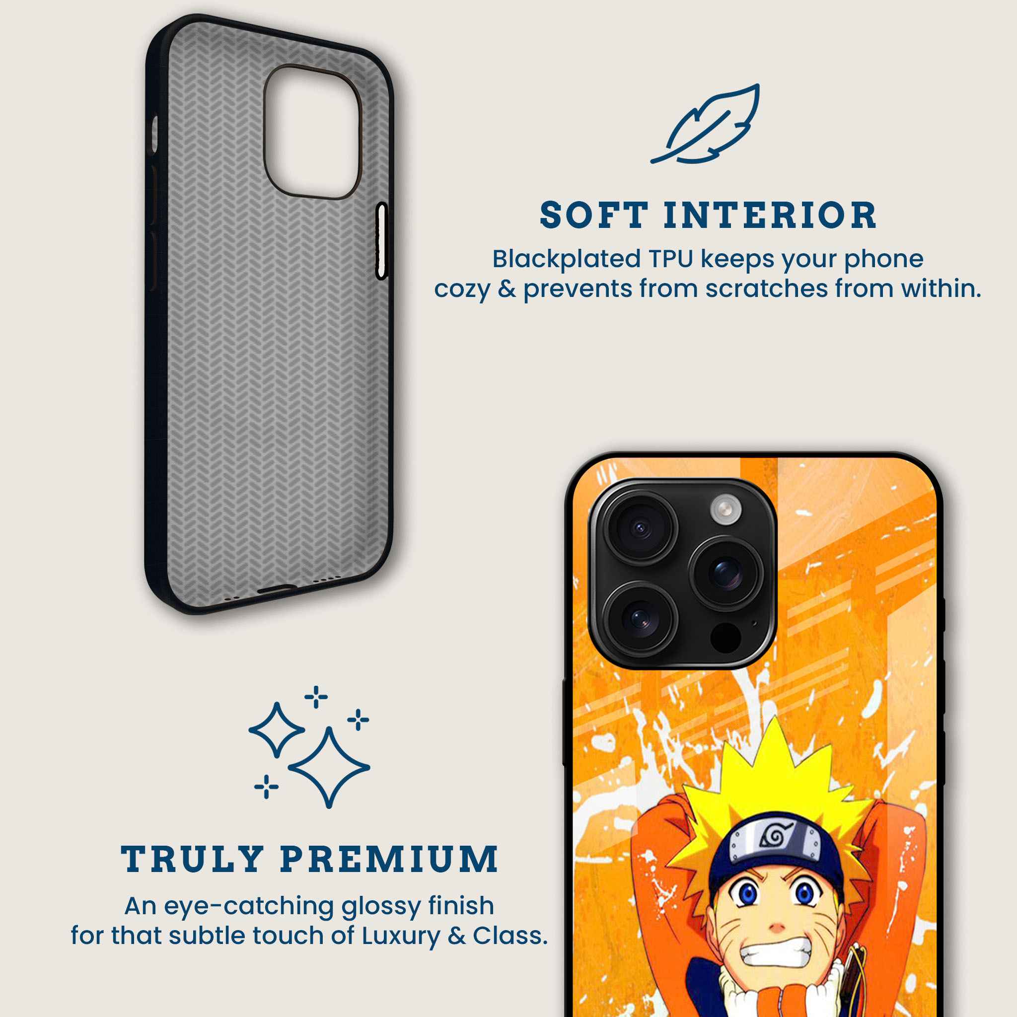 Funky Naruto Mobile Back Cover Brand Image