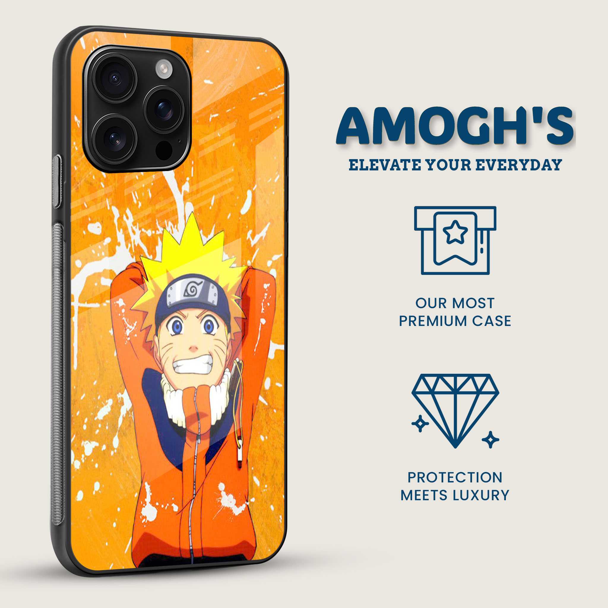 Funky Naruto Mobile Back Cover Side Image