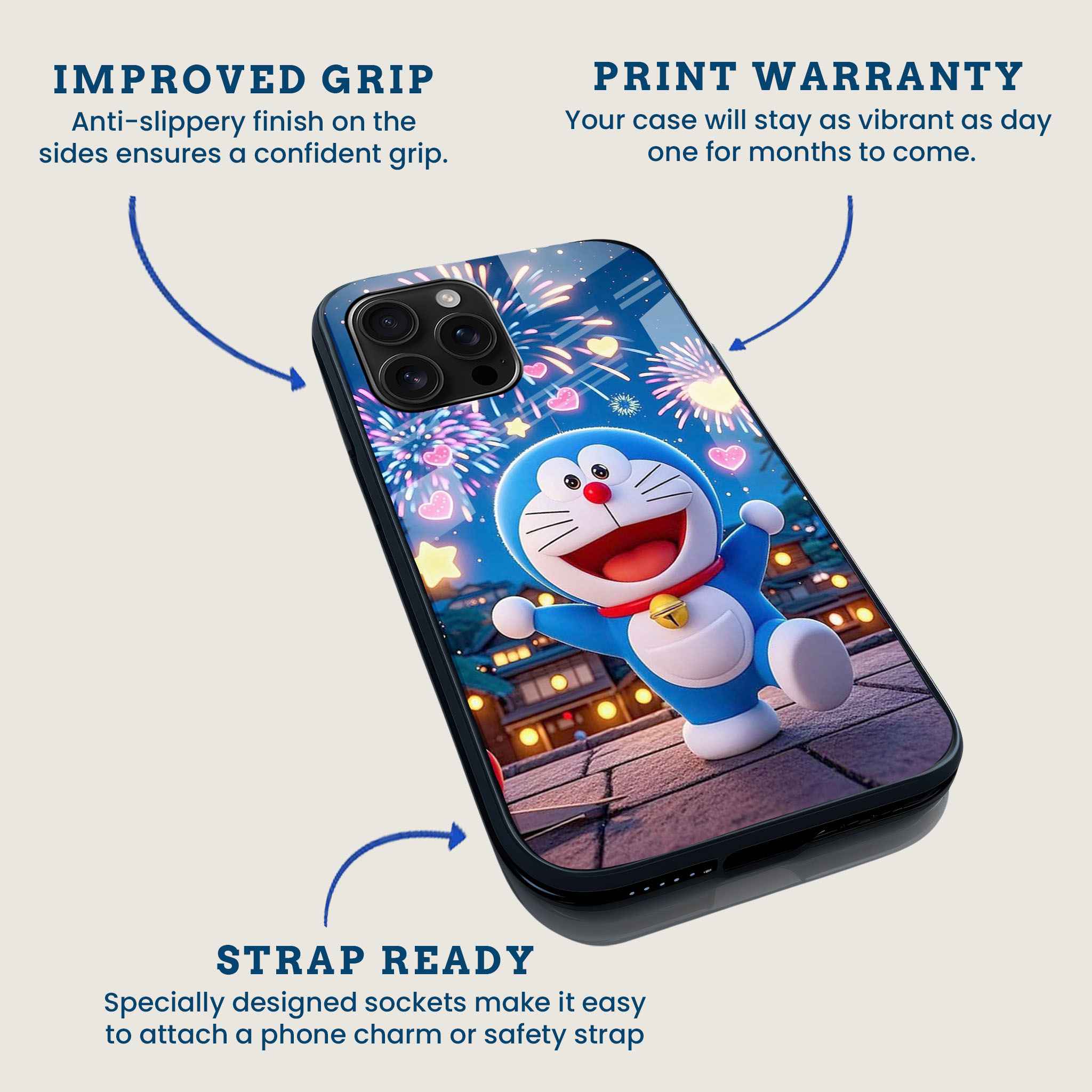 Funny Doraemon Mobile Back Cover Feature Image