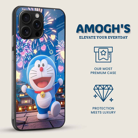 Funny Doraemon Mobile Back Cover Side Image