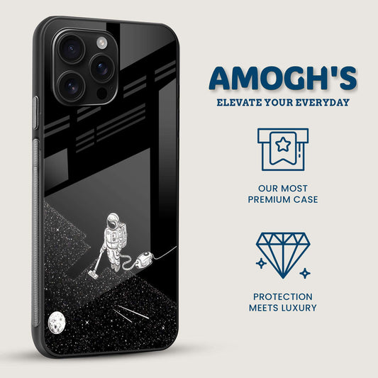 Funny Space Janitor Mobile Back Cover Side Image