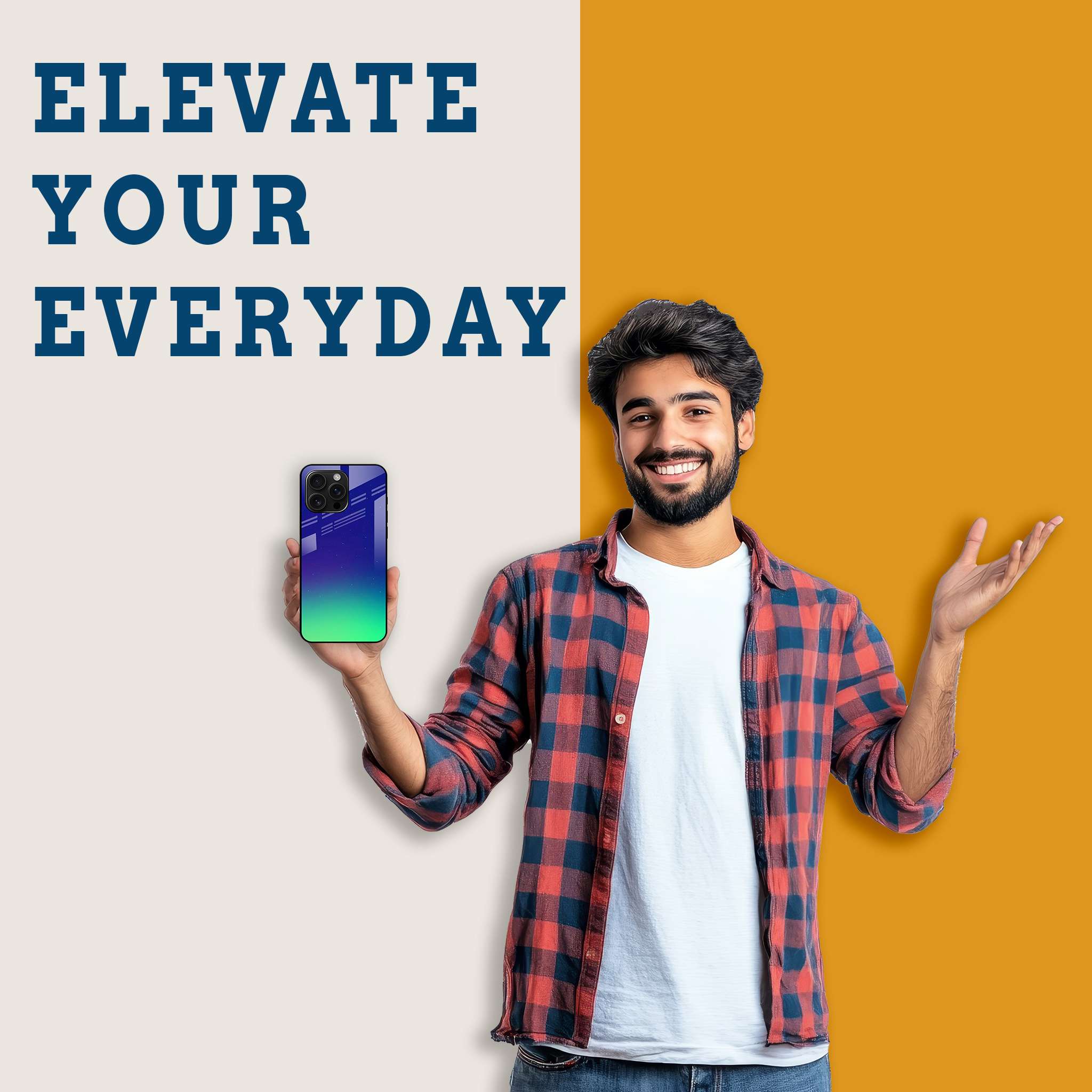 Galaxy Ombre Mobile Back Cover Man Image
