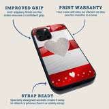 Glitter Heart Mobile Back Cover Feature Image