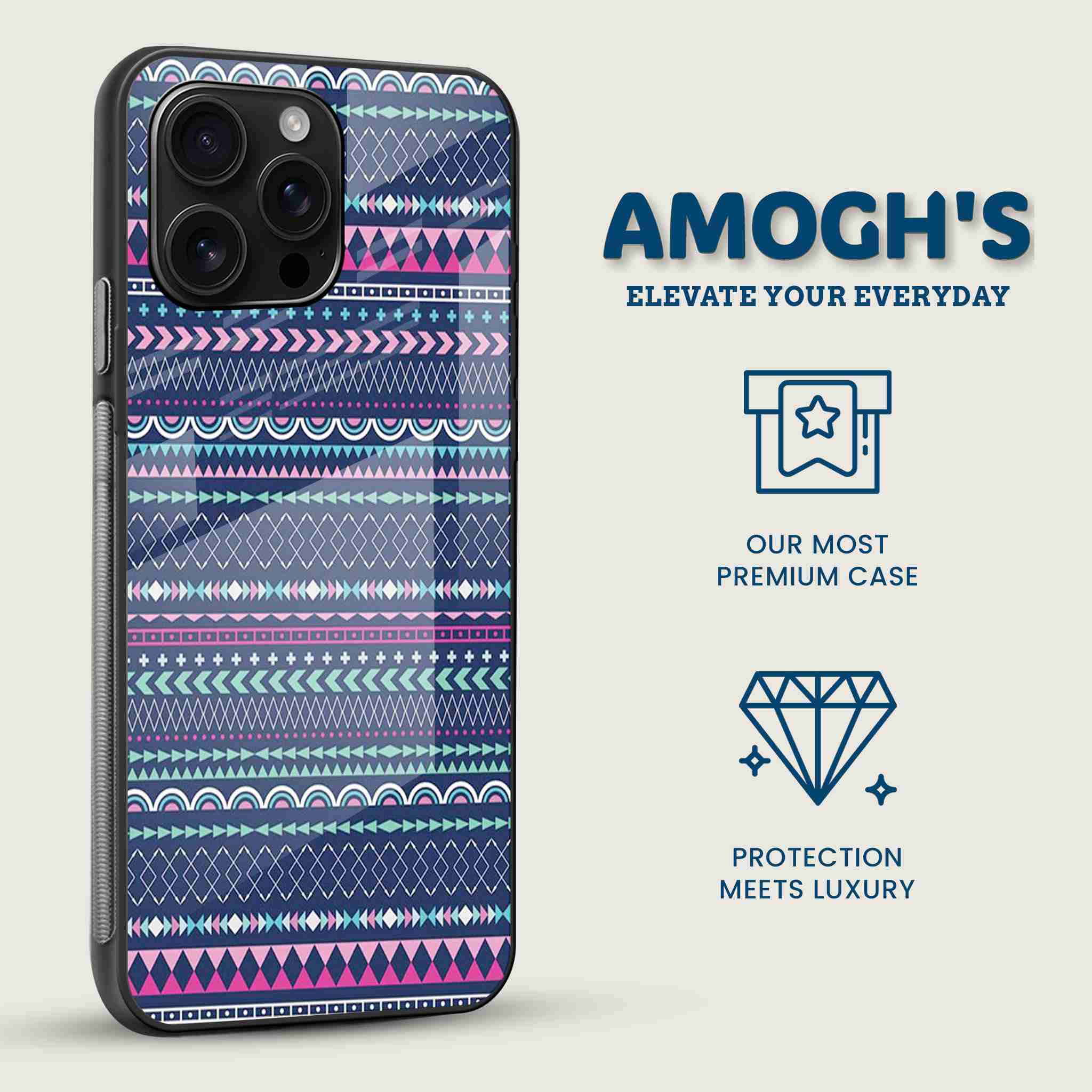 Global Nomad Aztec Mobile Back Cover Side Image