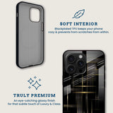 Gold Shimmer Mobile Back Cover Brand Image