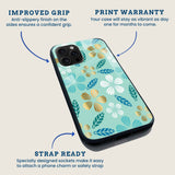 Golden Floral Mobile Back Cover Feature Image