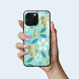 Golden Floral Mobile Back Cover