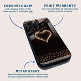 Golden Heart Mobile Back Cover Feature Image