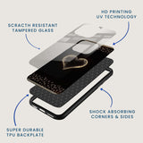 Golden Heart Mobile Back Cover Layer Image