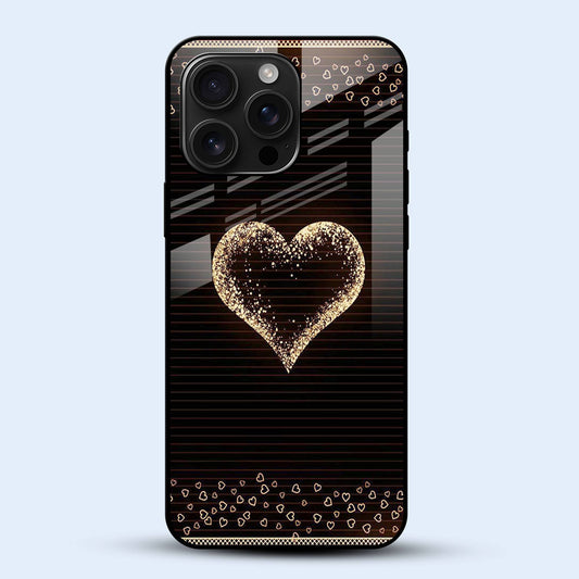 Golden Heart Mobile Back Cover Main Image