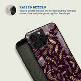 Golden Leaves Mobile Back Cover Bezel Image