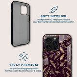 Golden Leaves Mobile Back Cover Brand Image