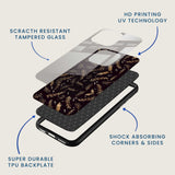Golden Leaves Mobile Back Cover Layer Image