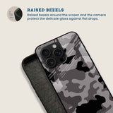 Gray Camo Mobile Back Cover Bezel Image