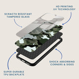 Green Camo Mobile Back Cover Layer Image
