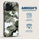 Green Camo Mobile Back Cover Side Image