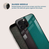 Green Leather Mobile Back Cover Bezel Image