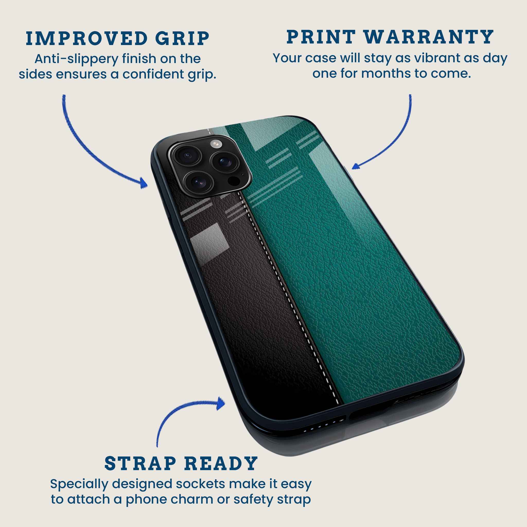 Green Leather Mobile Back Cover Feature Image