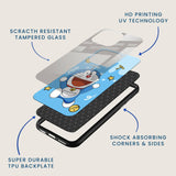 Happy Doraemon Mobile Back Cover Layer Image