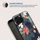 Hibiscus Night Mobile Back Cover Bezel Image