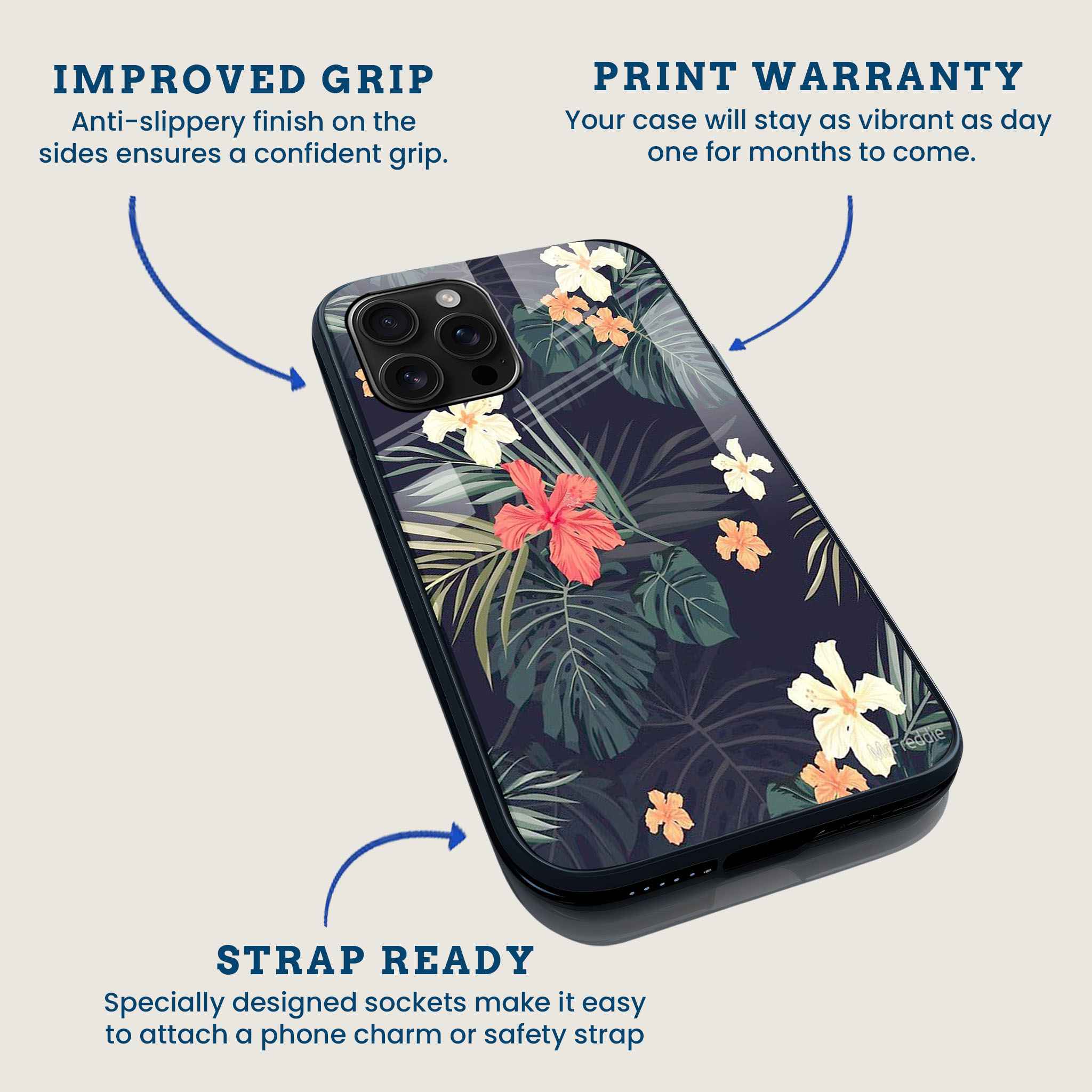Hibiscus Night Mobile Back Cover Feature Image