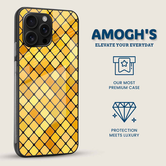 Honeycomb Shine Mobile Back Cover Side Image