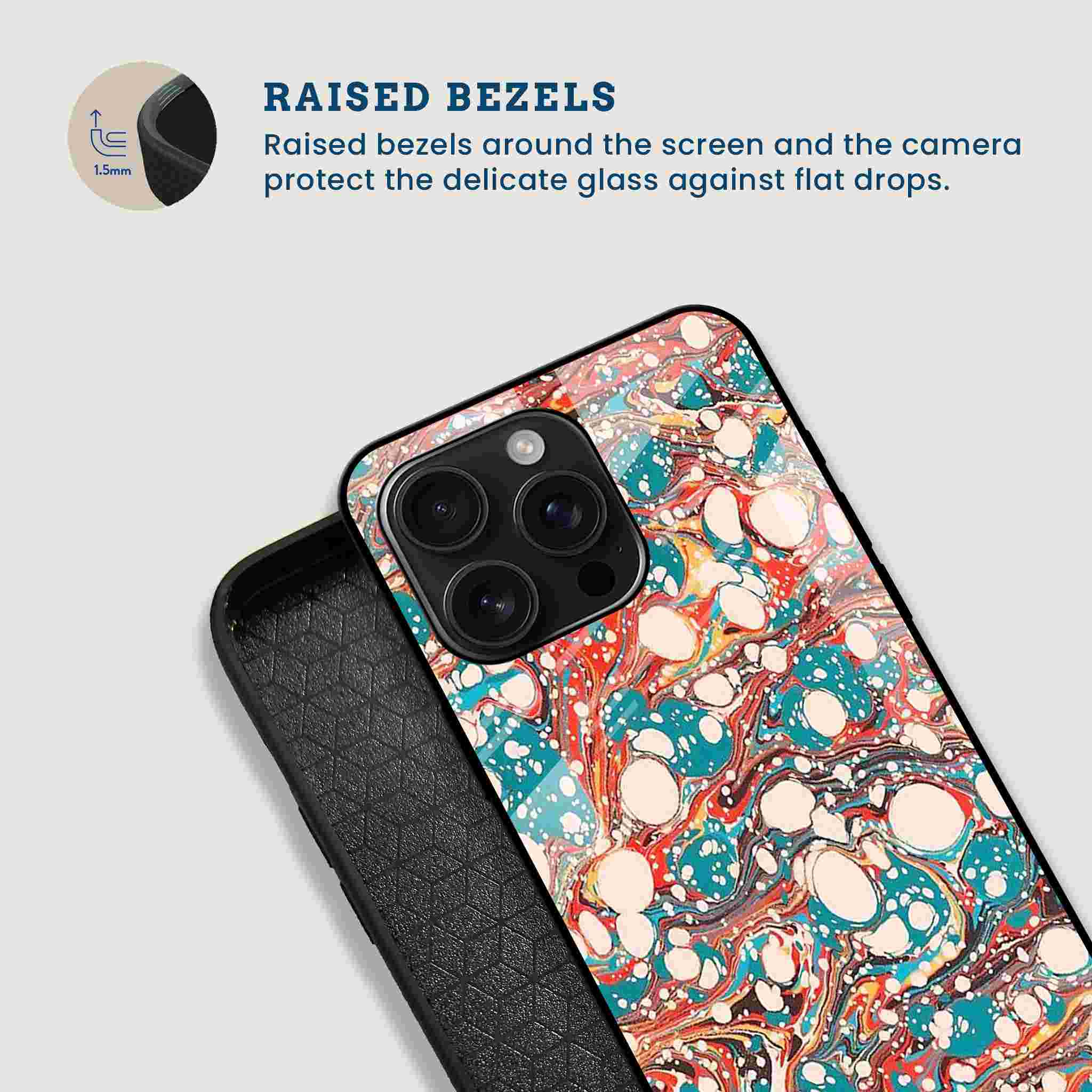 Hydro Drip Artistic Mobile Back Cover Bezel Image