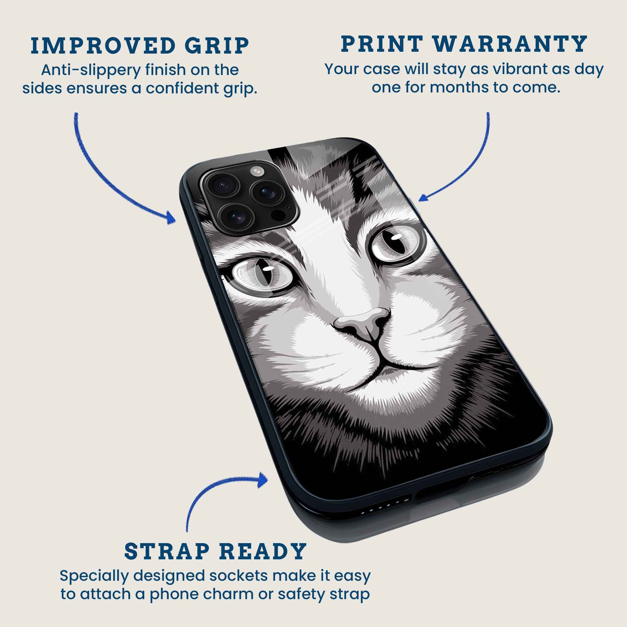 Hypnotic Cat Eyes Mobile Back Cover Feature Image