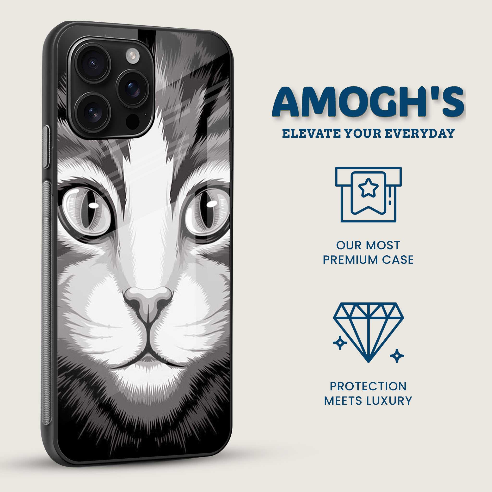 Hypnotic Cat Eyes Mobile Back Cover Side Image