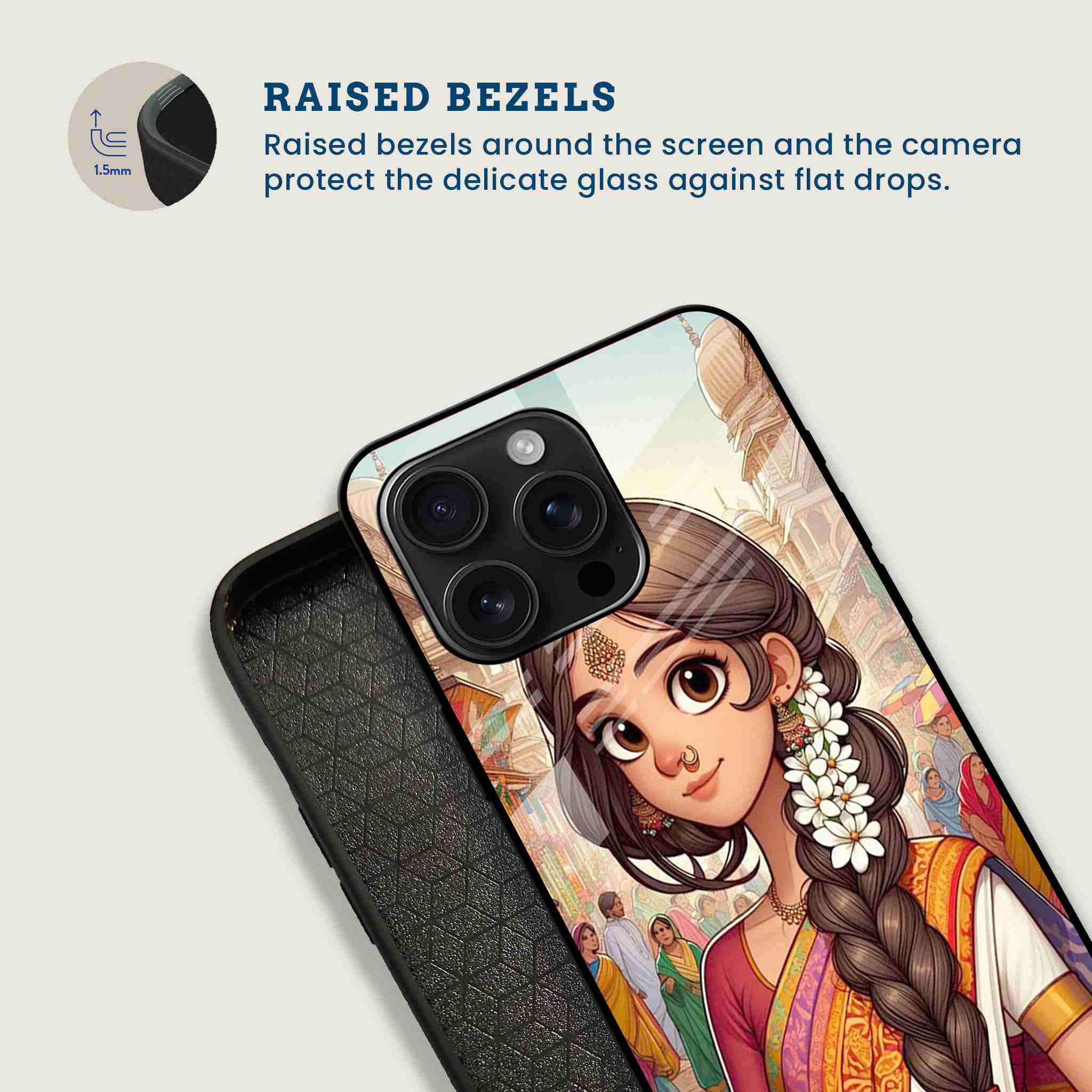 Indian Naari Mobile Back Cover Bezel Image