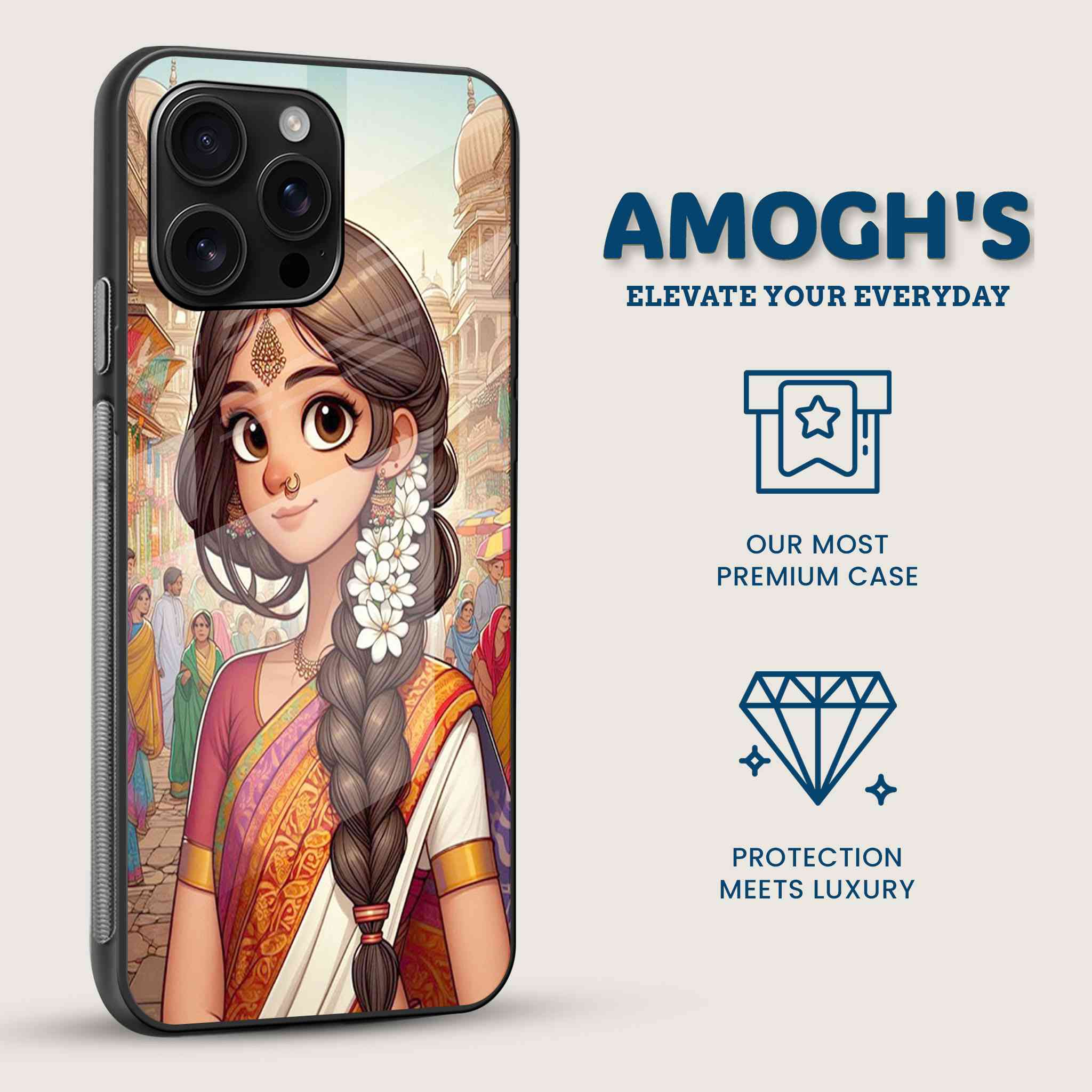 Indian Naari Mobile Back Cover Side Image