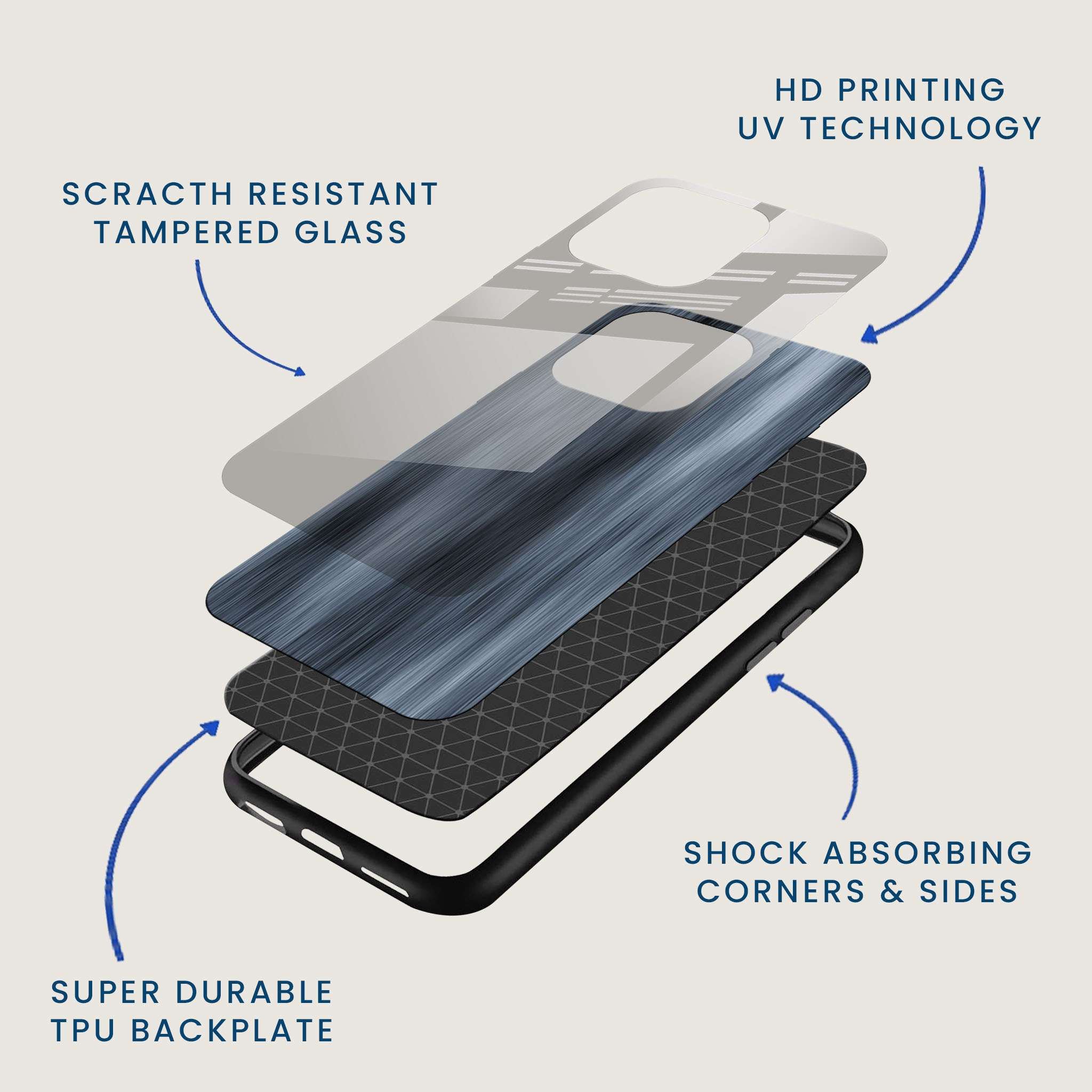Industrial Modern Chic Mobile Back Cover Layer Image