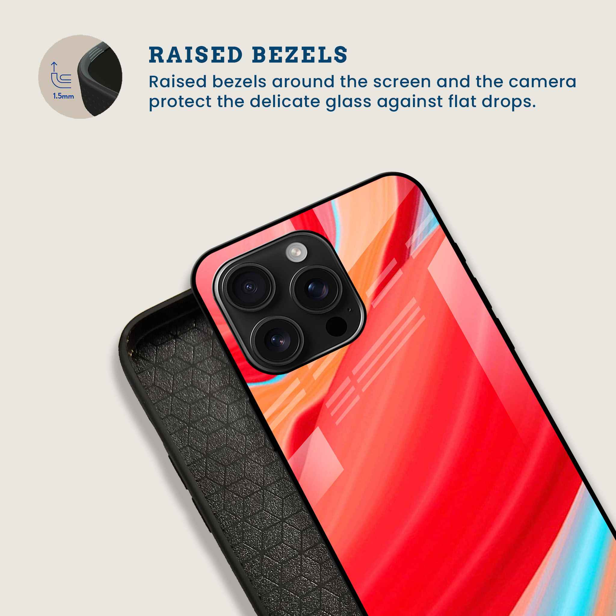 Inferno Swirl Mobile Back Cover Bezel Image