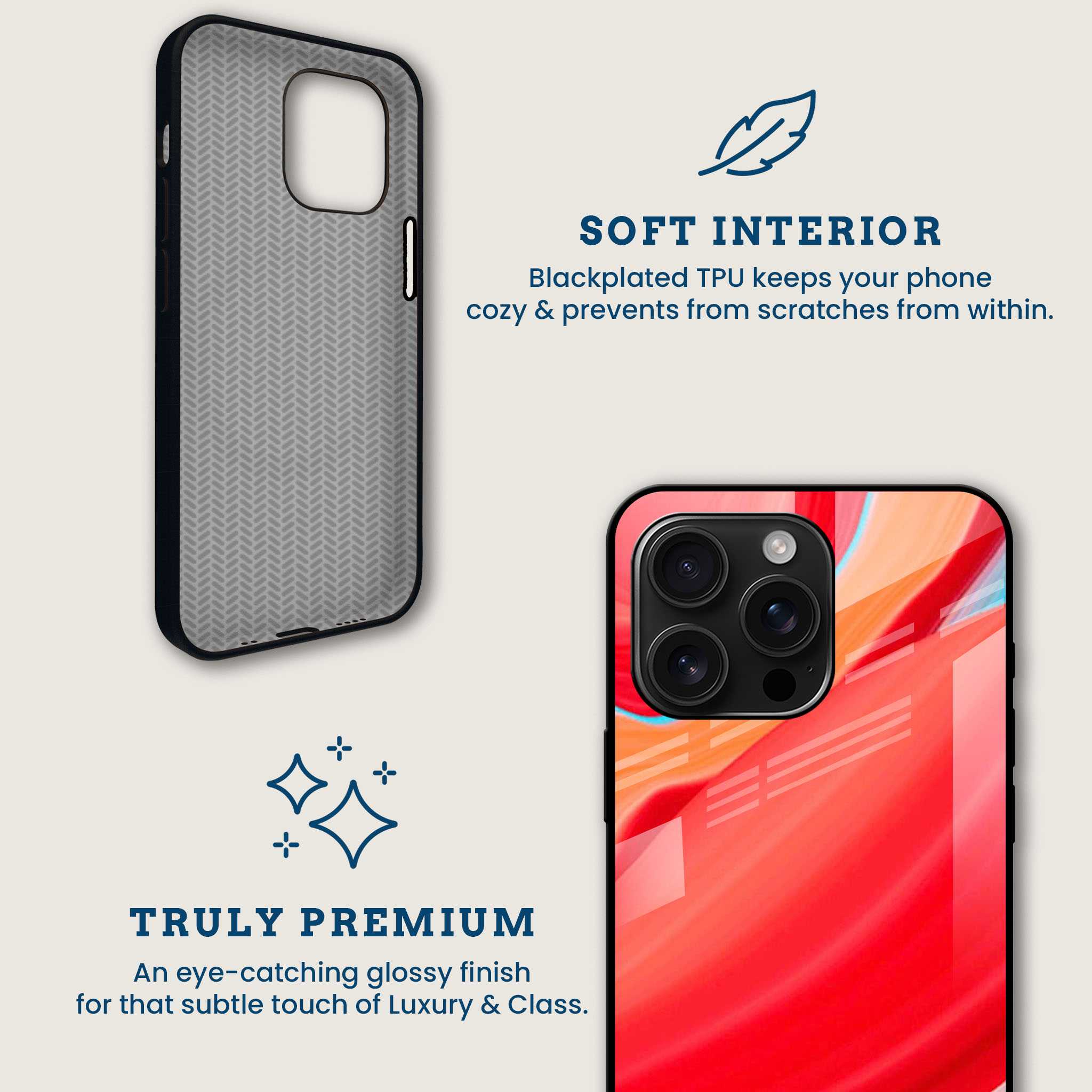 Inferno Swirl Mobile Back Cover Brand Image