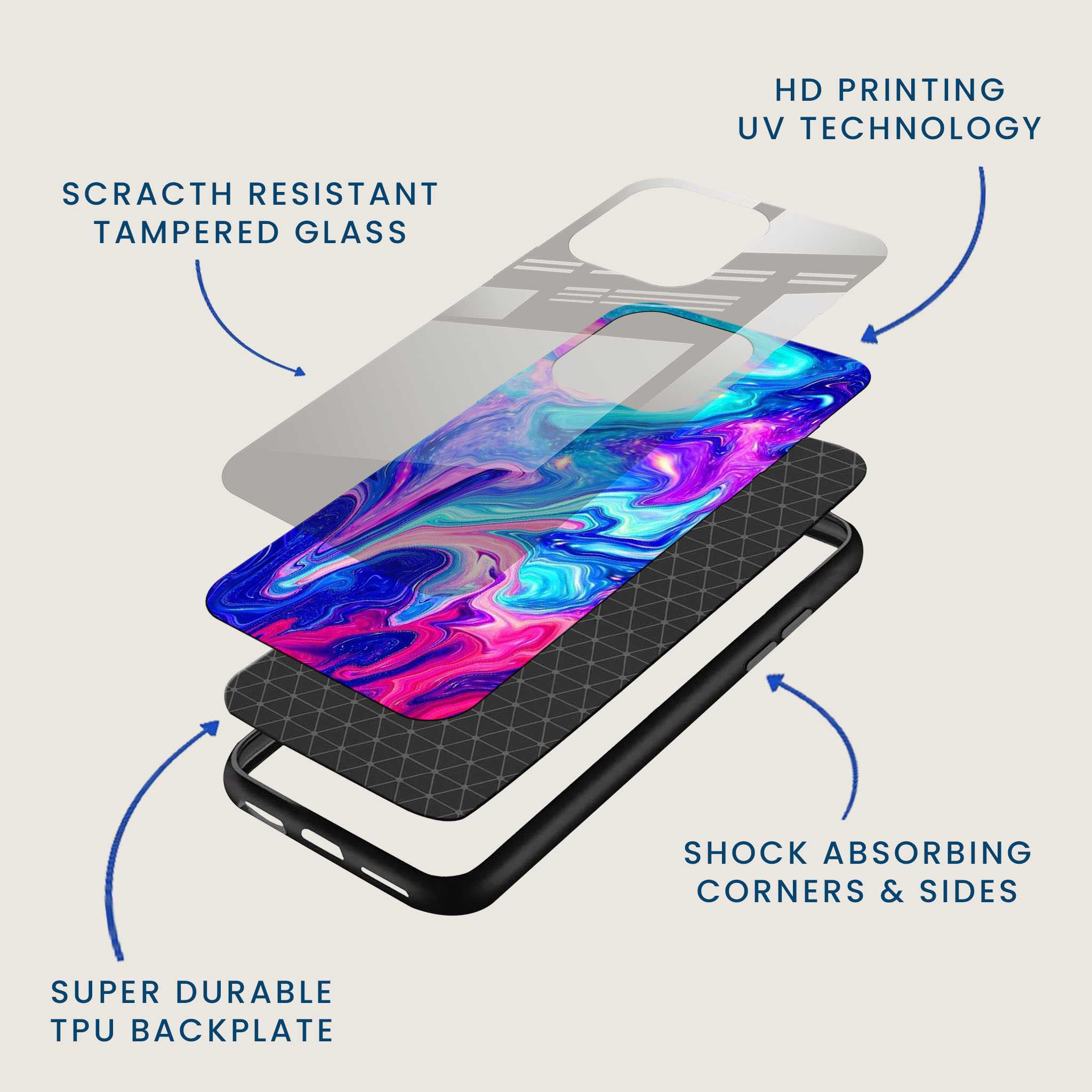 Interstellar Dreams Mobile Back Cover Layer Image