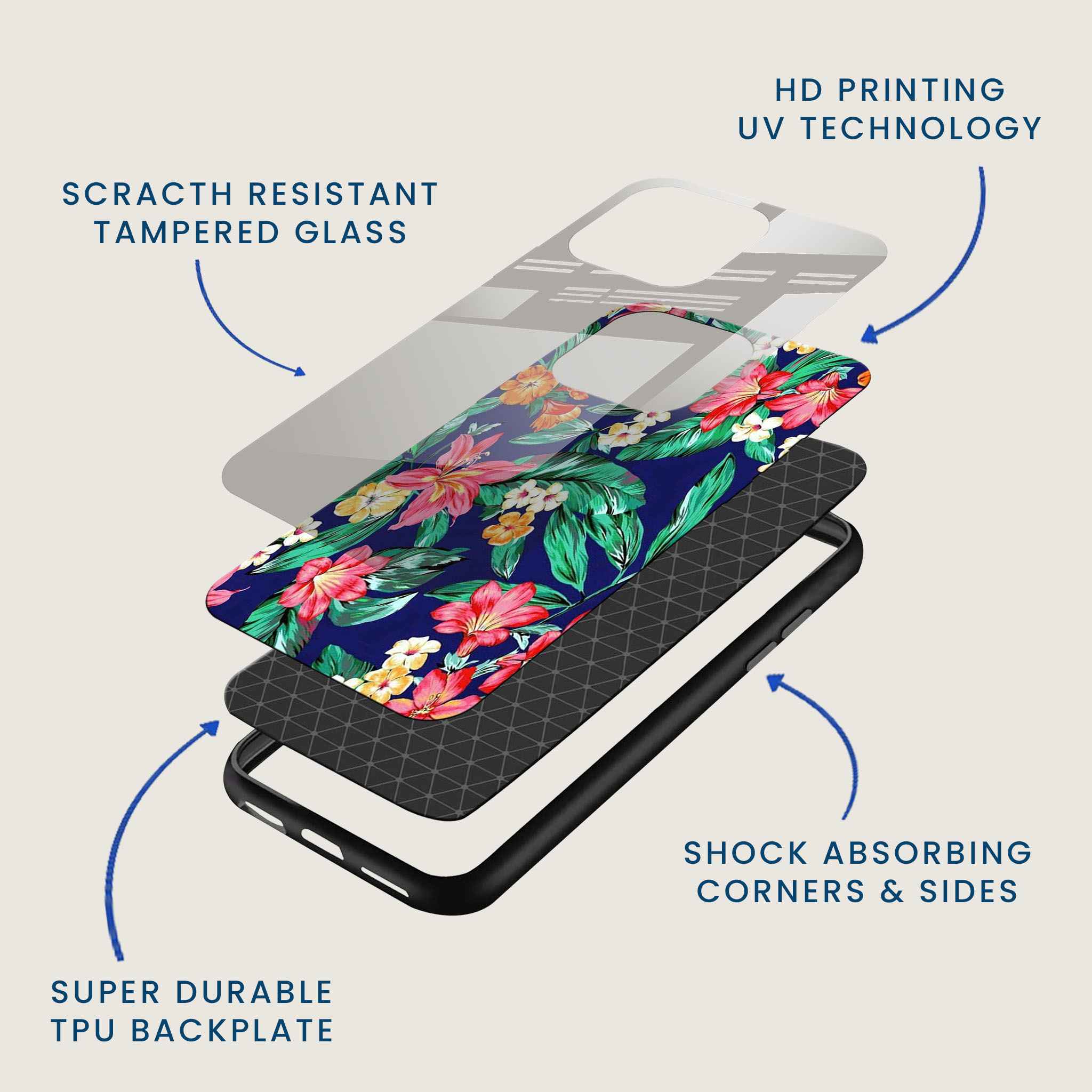 Island Vibes Mobile Back Cover Layer Image